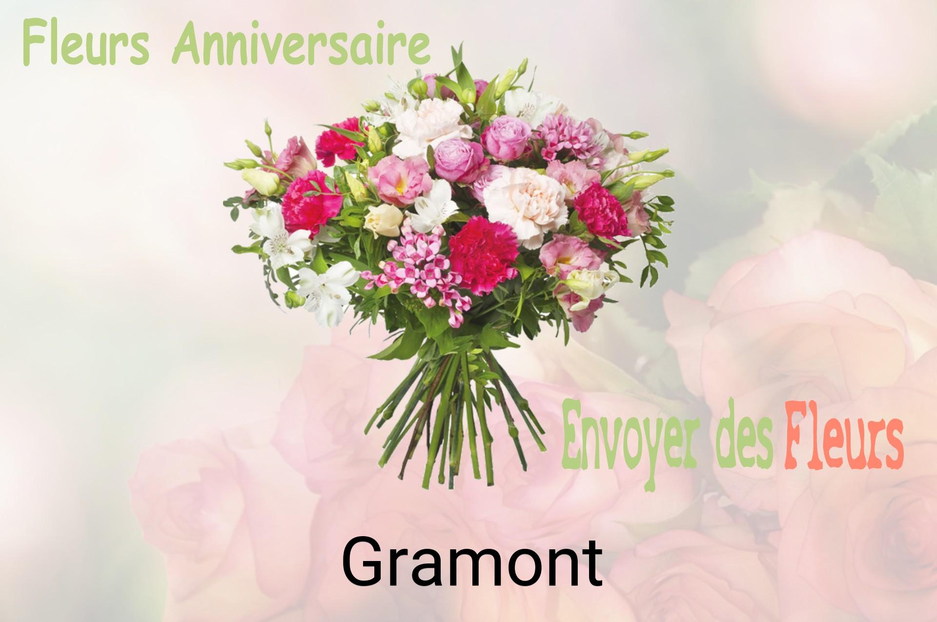 Bouquet de fleurs d’anniversaire livré à Gramont